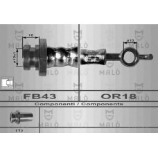 MALO Ελαστικοί σωλήνες φρένων (μαρκούτσια) 8617