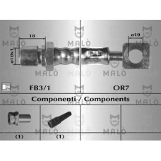 MALO Ελαστικοί σωλήνες φρένων (μαρκούτσια) 8619