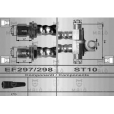 MALO Ελαστικοί σωλήνες φρένων (μαρκούτσια) 8699