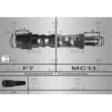 MALO Ελαστικοί σωλήνες φρένων (μαρκούτσια) 8927