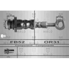 MALO Ελαστικοί σωλήνες φρένων (μαρκούτσια) 8932