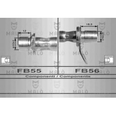 MALO Ελαστικοί σωλήνες φρένων (μαρκούτσια) 8955
