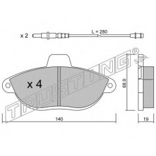 TRUSTING Σετ τακάκια 107.0