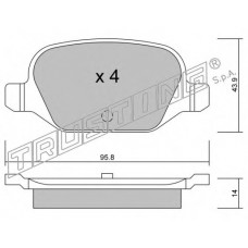 TRUSTING Σετ τακάκια 333.0