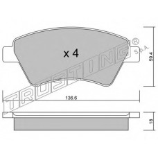 TRUSTING Σετ τακάκια 560.0